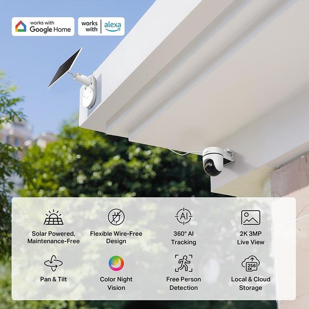 Immagine del prodotto TP-LINK - Telecamera di sorveglianza Wi-Fi TC90 KIT-bianco
