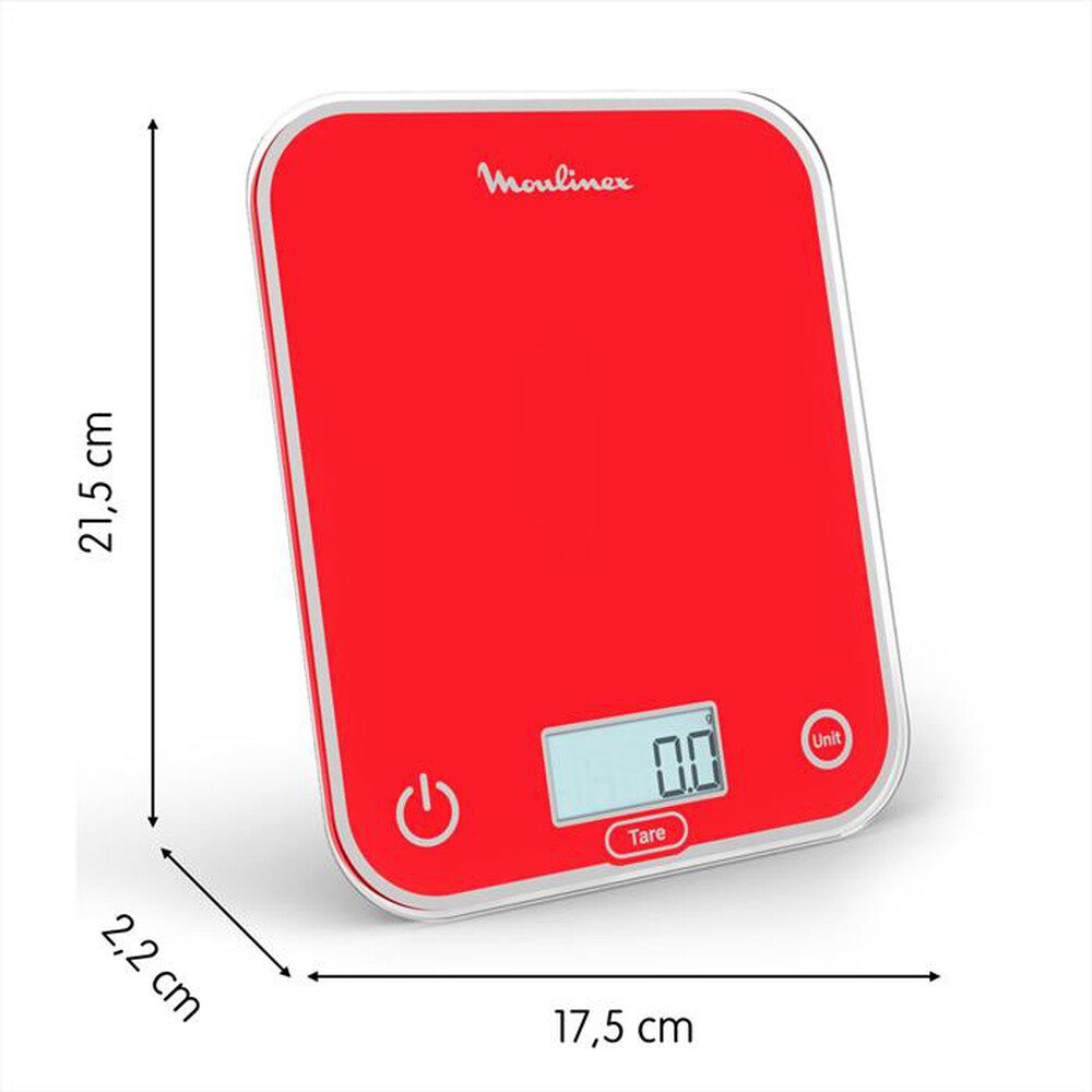 "MOULINEX - Bilancia da cucina BN50U3V0-Rosso"