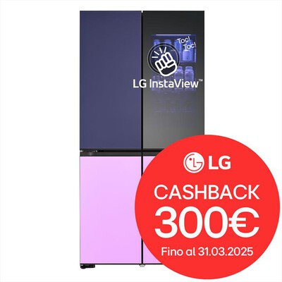 LG - Frigorifero 4 porte GMV960NNME Classe E 617L-Multicolour