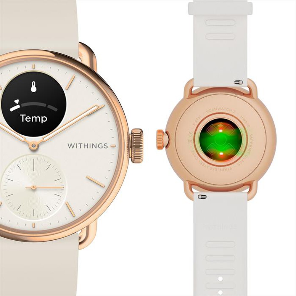Immagine del prodotto WITHINGS - KIT SCANWATCH2 38MM RG + BODY SMART WH-Bianco
