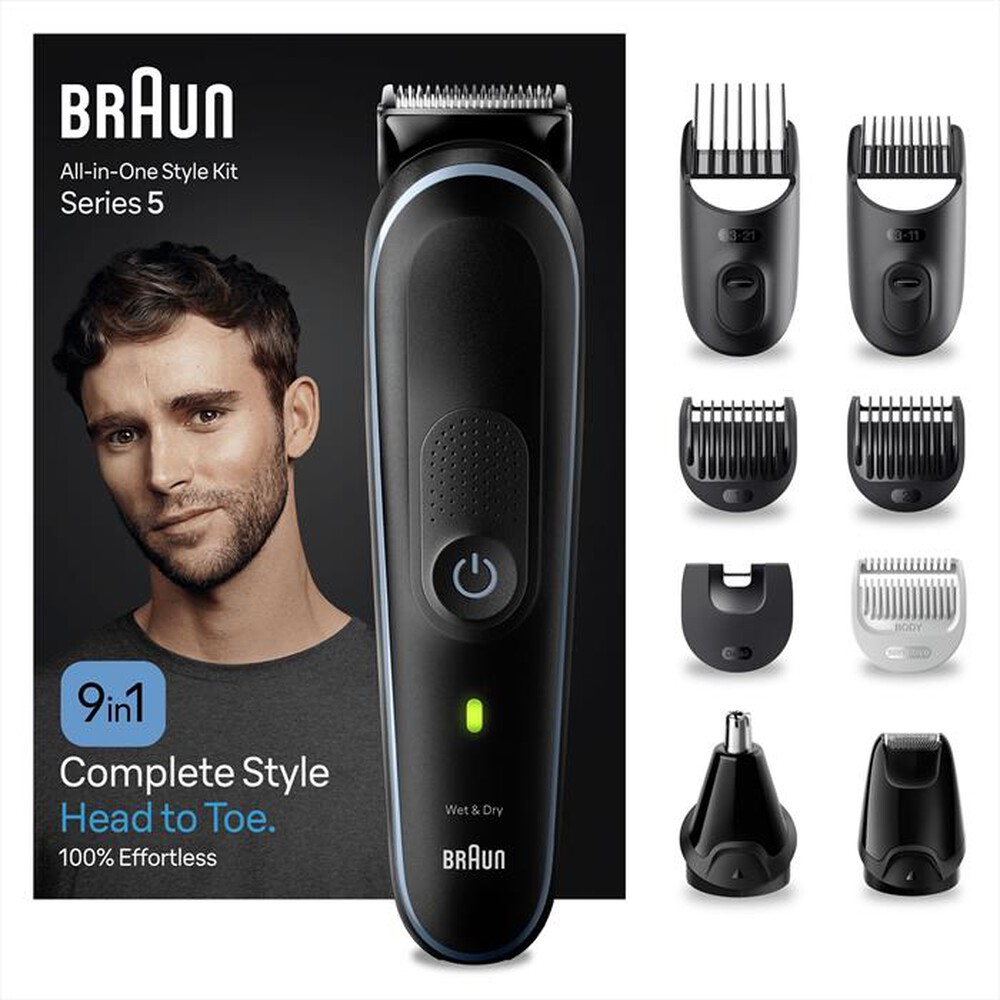 Immagine del prodotto BRAUN - Regolabarba SERIES 5 MGK5411-Black / Nordic Blue