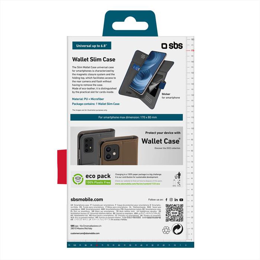 Immagine del prodotto SBS - Cover universale max 170*80mm TEBOOKSLIMUN68B-Blu