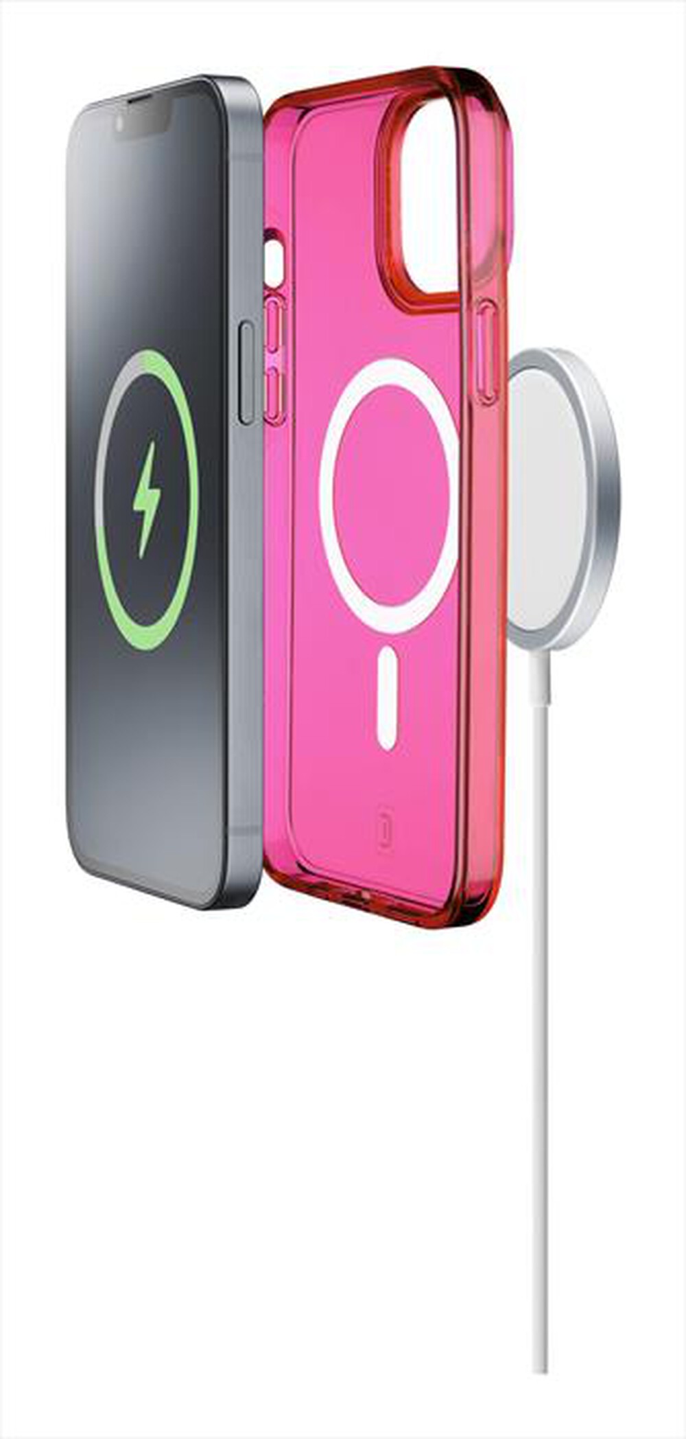 "CELLULARLINE - Cover GLOSS MAG per iPhone 14-Pink"