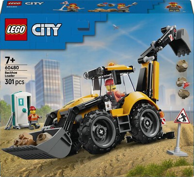 LEGO - CITY Scavatrice da cantiere gialla - 60480