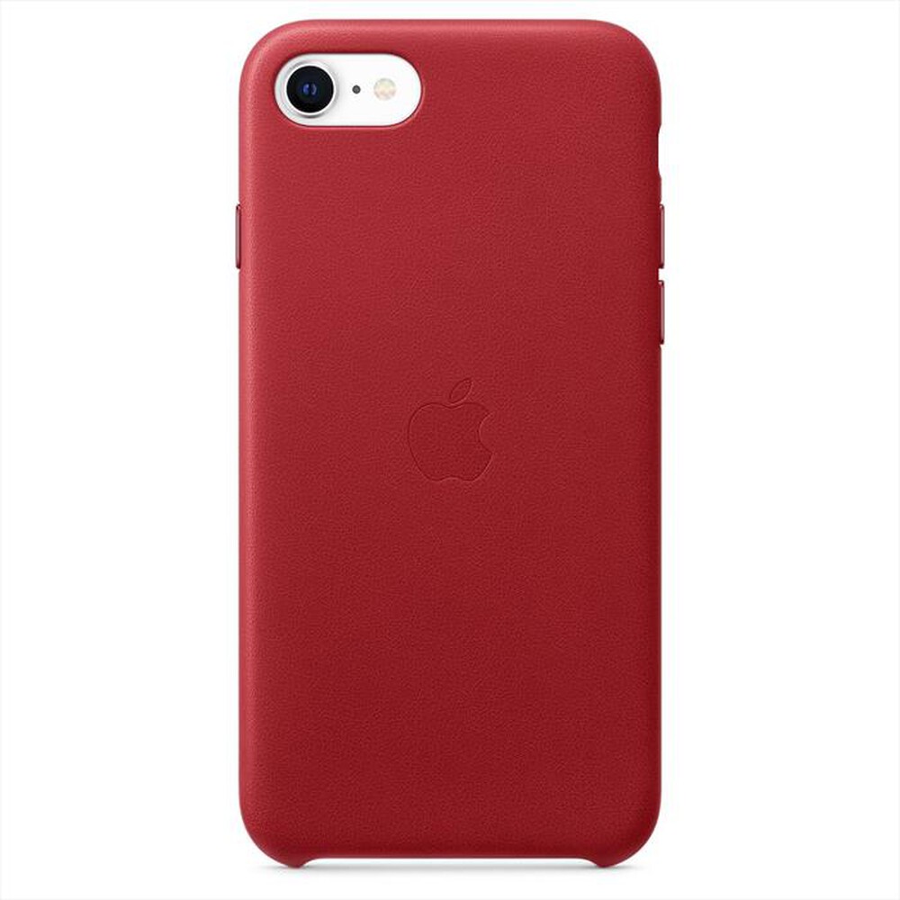 "APPLE - Custodia in pelle per iPhone SE 2020-Rosso"