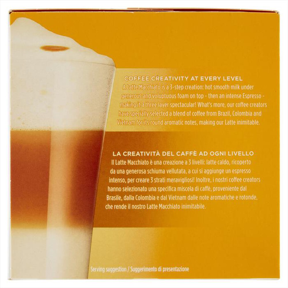 "NESCAFE' DOLCE GUSTO - LATTE MACCHIATO Nescafè Dolce Gusto 16 pezzi"