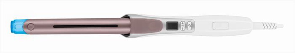 "ROWENTA - CF3810 Steam Curler Arricciacapelli a Vapore-Bianco/Rosa cannella/Alluminio"