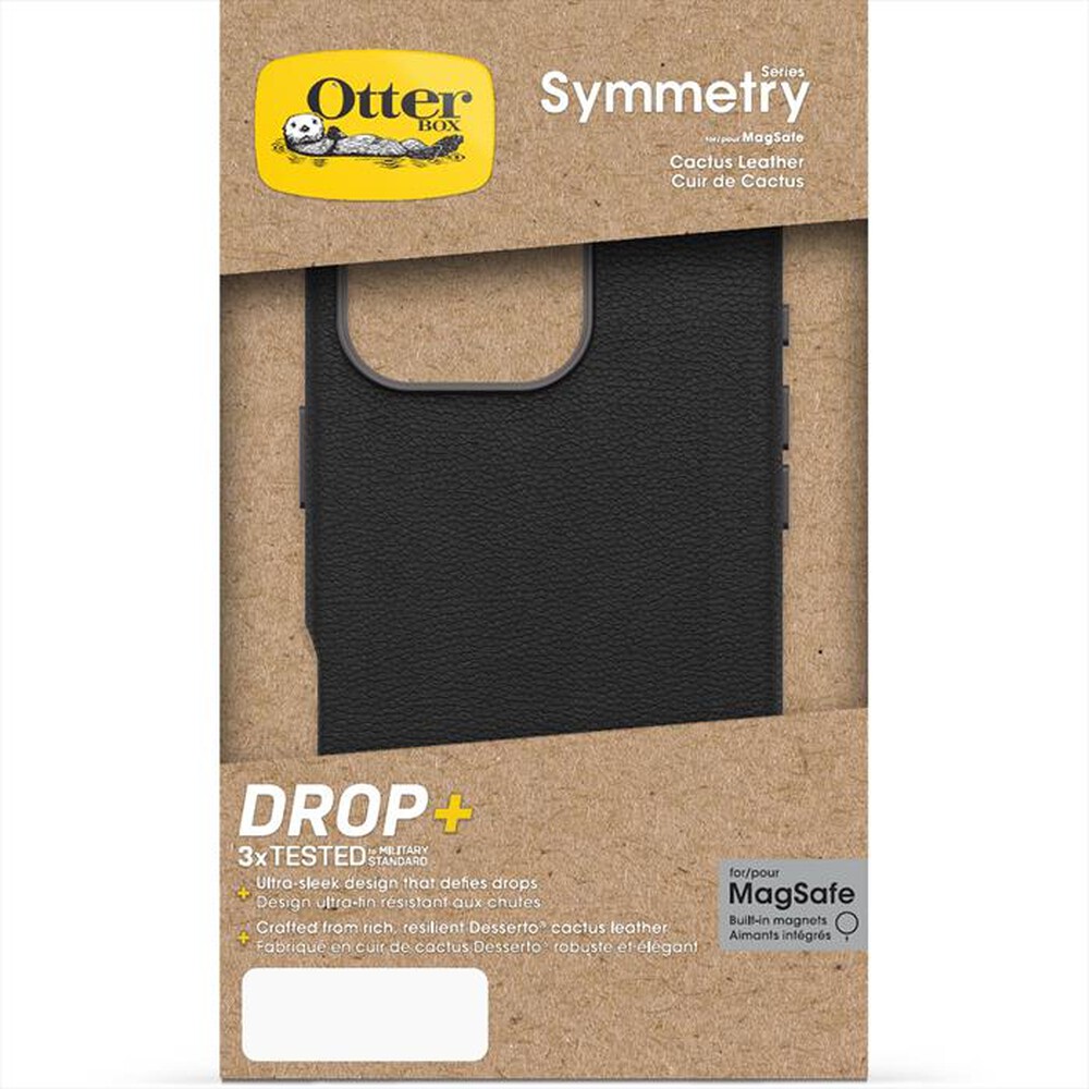 "OTTERBOX - SYMMETRY CACTUS LEATHER CUSTODIA IPHONE 16 PRO-Nero"