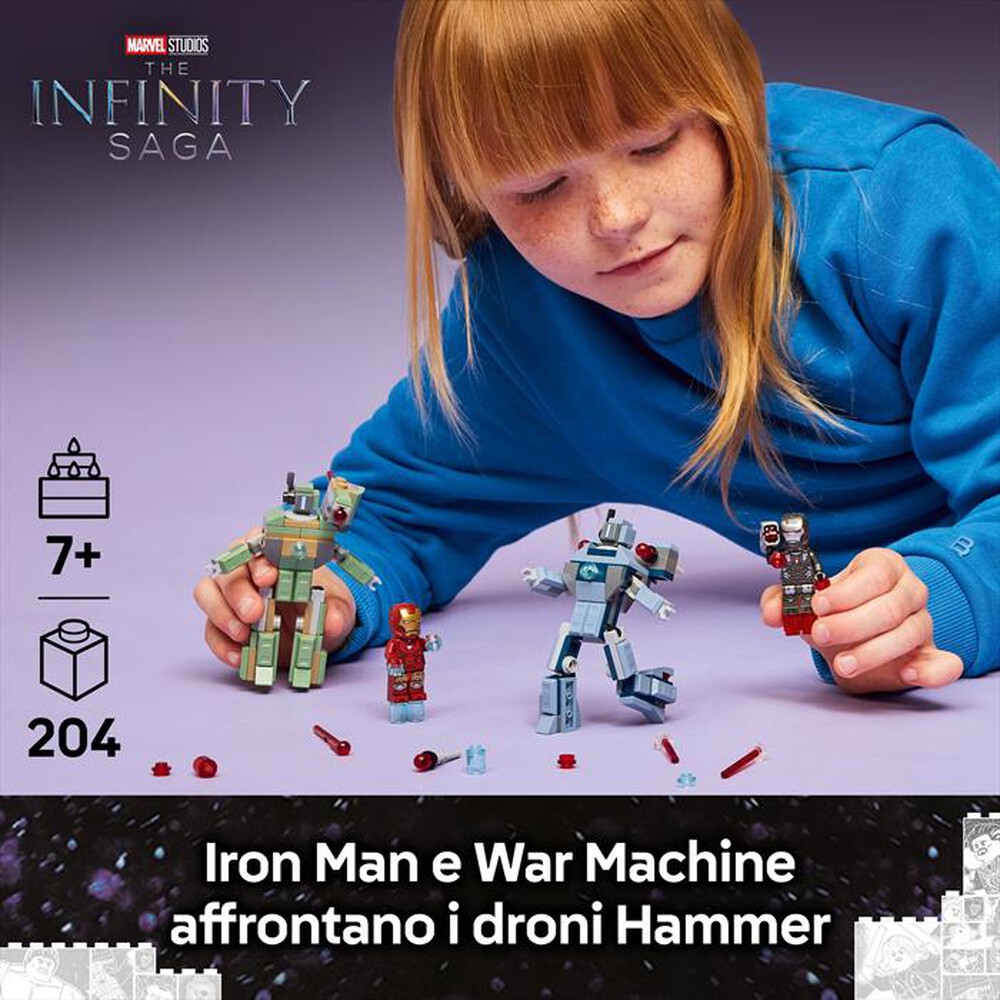 Immagine del prodotto LEGO - Iron Man e War Machine vs I droni di Hammer 76320