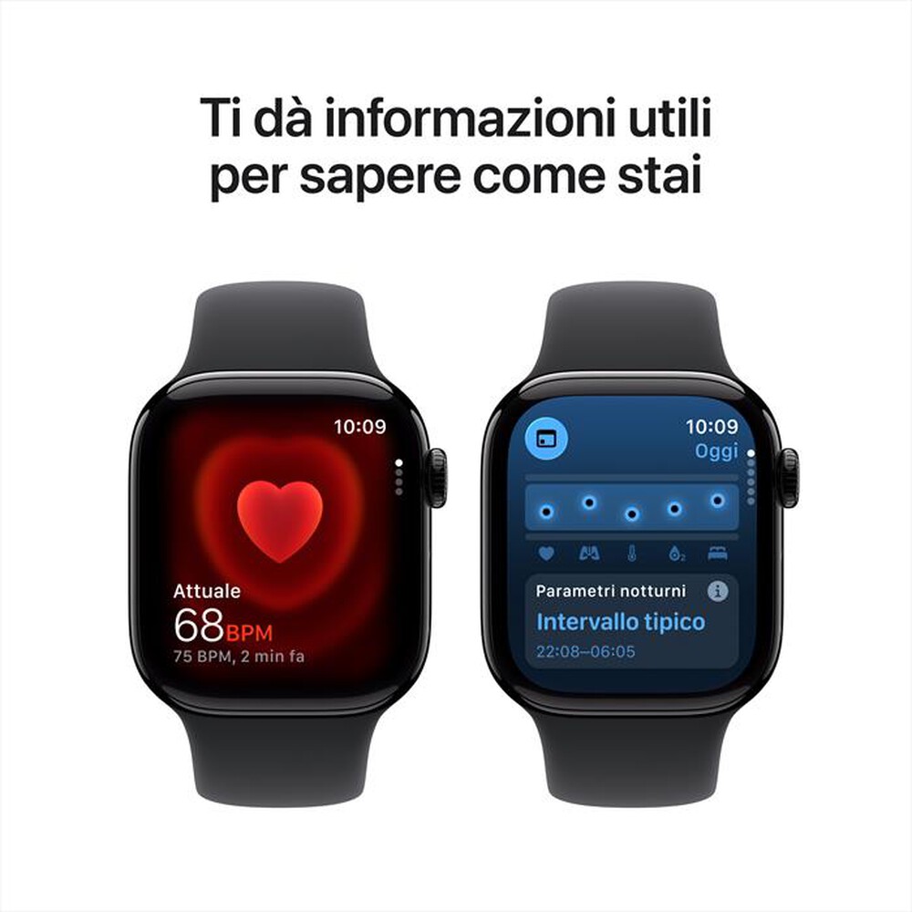 Immagine del prodotto APPLE - Watch Series 11 GPS 42mm Alluminio-Jet Black Sport Band Nero M/L