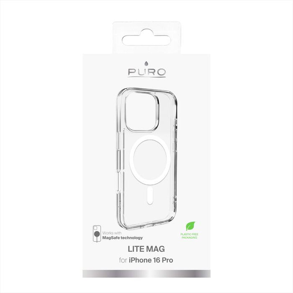 Immagine del prodotto PURO - Cover Lite Mag per iPhone 16 Pro-Trasparente