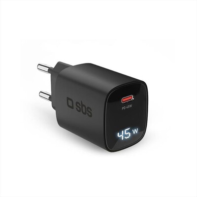 SBS - Caricatore da rete TETRGANLCD1C45K-Nero