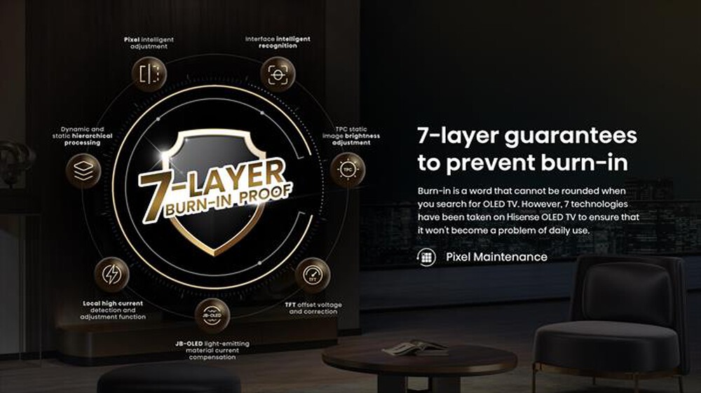 Immagine del prodotto HISENSE - Smart TV OLED 55" 4K Ultra HD 55A86N 120Hz-NERO