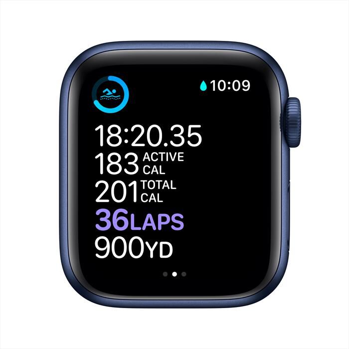 APPLE - Apple Watch Series 6 GPS 40mm Alluminio Blu - Cinturino Sport Blu |  Euronics