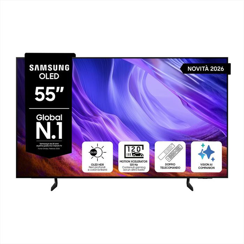 Immagine del prodotto SAMSUNG - Smart TV OLED 4K AI 55" QE55S85HAEXZT-Graphite Black