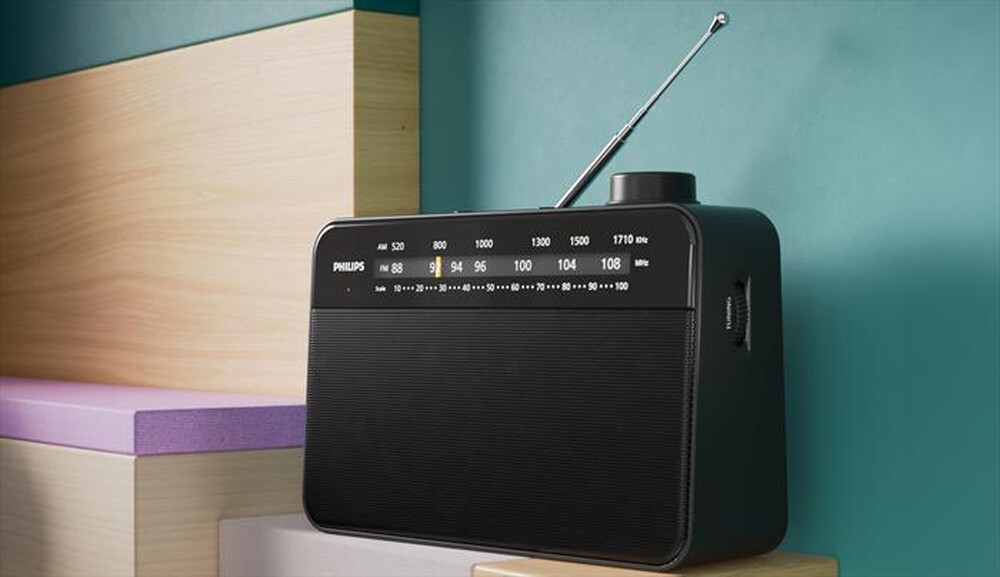 "PHILIPS - Portable FM/MW radio TAR2509/10-Black"