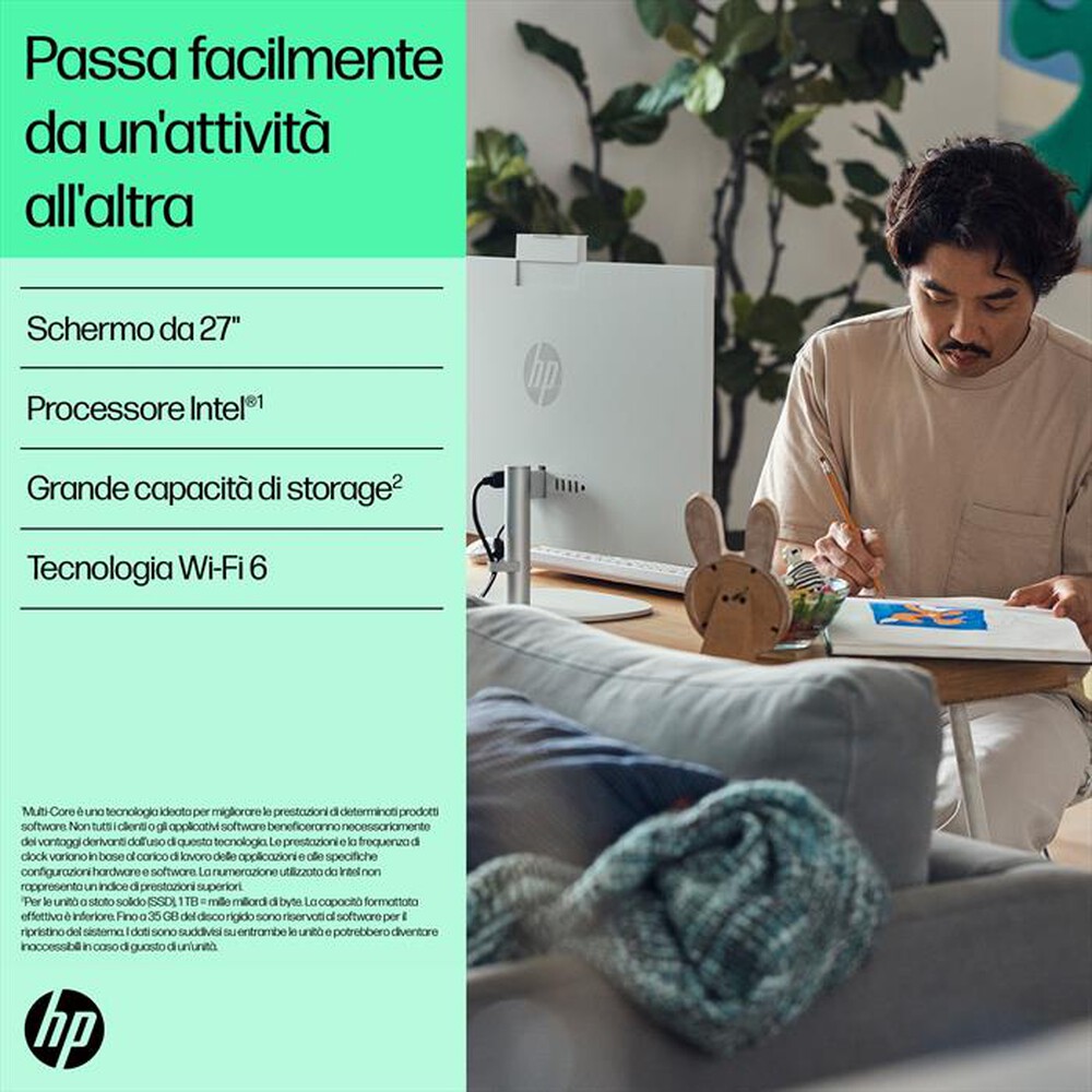 Immagine del prodotto HP - Desktop ALL-IN-ONE 27-CR1000NL-Shell White