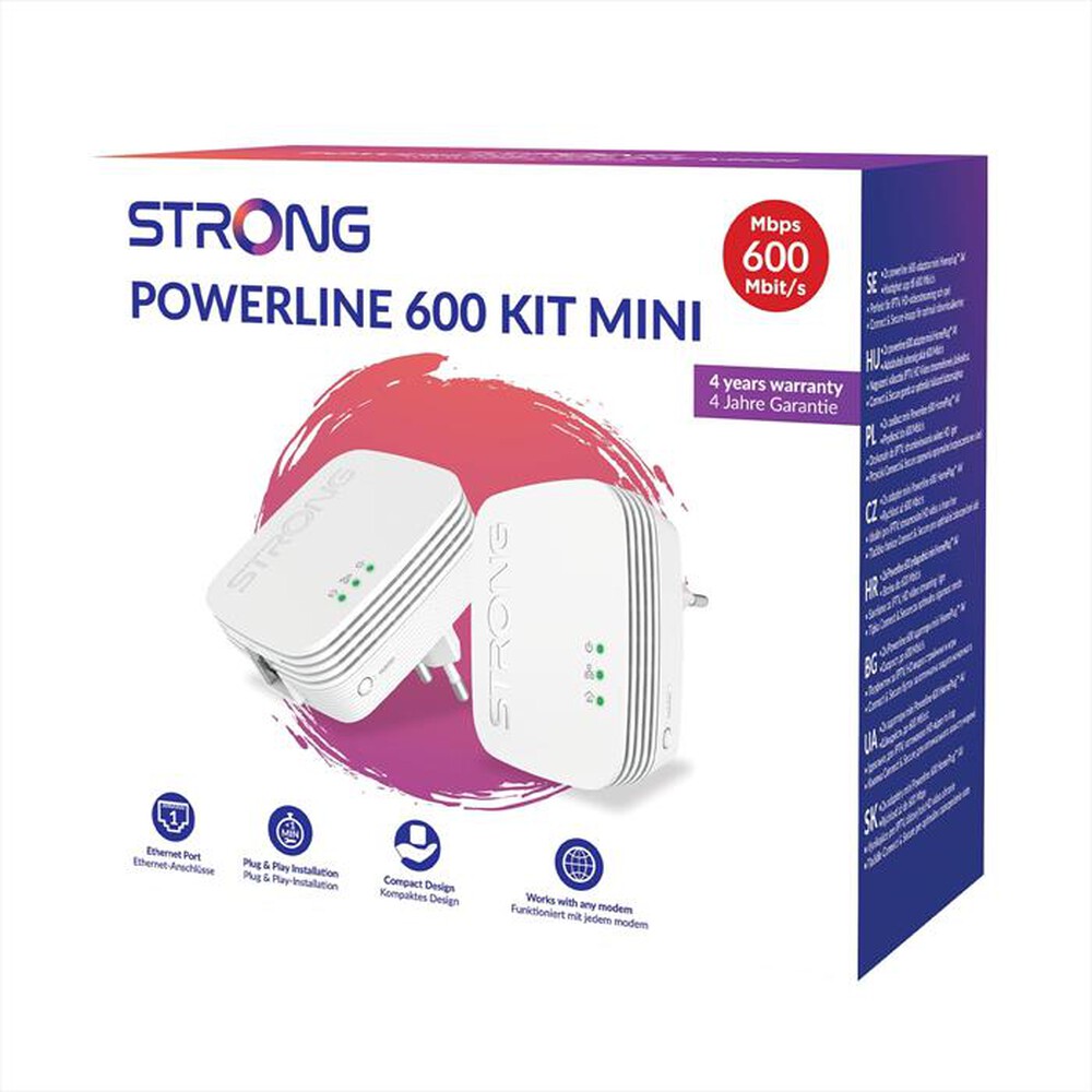 "STRONG - Powerline due pezzi POWERL600DUOMINI-bianco"