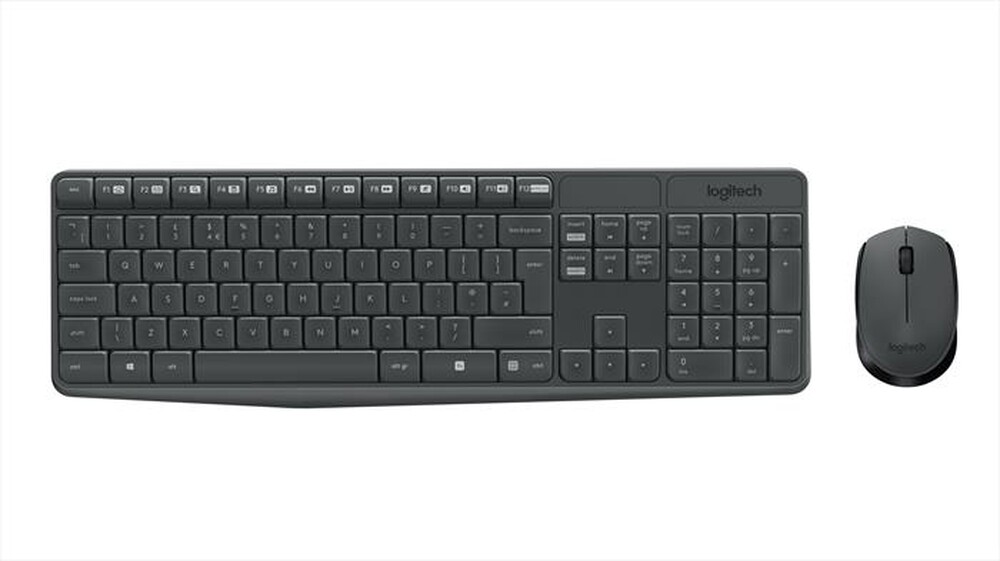 "LOGITECH - MK235 WIRELESS COMBO-Grigio"