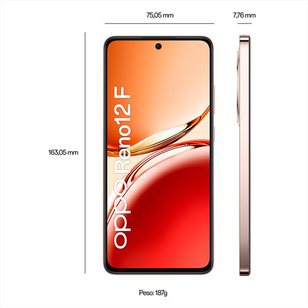 "OPPO - Smartphone RENO12 F 4G 8+256-Amber Orange"