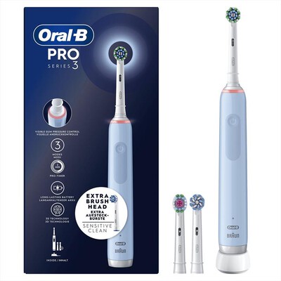 ORAL-B - Spazzolino elettrico ricaricabile PRO 3 3700-Blu