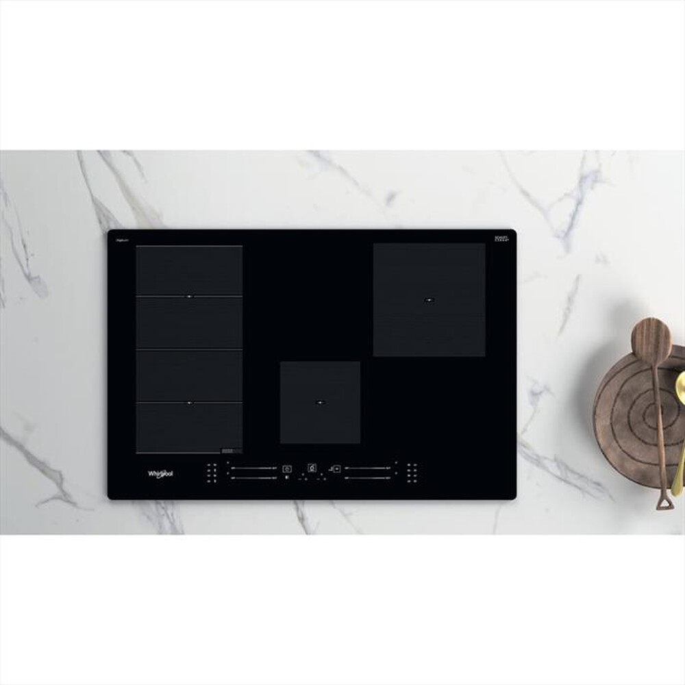 "WHIRLPOOL - Piano induzione WF S0377 NE/IXL HOB WP 77 cm-Nero"