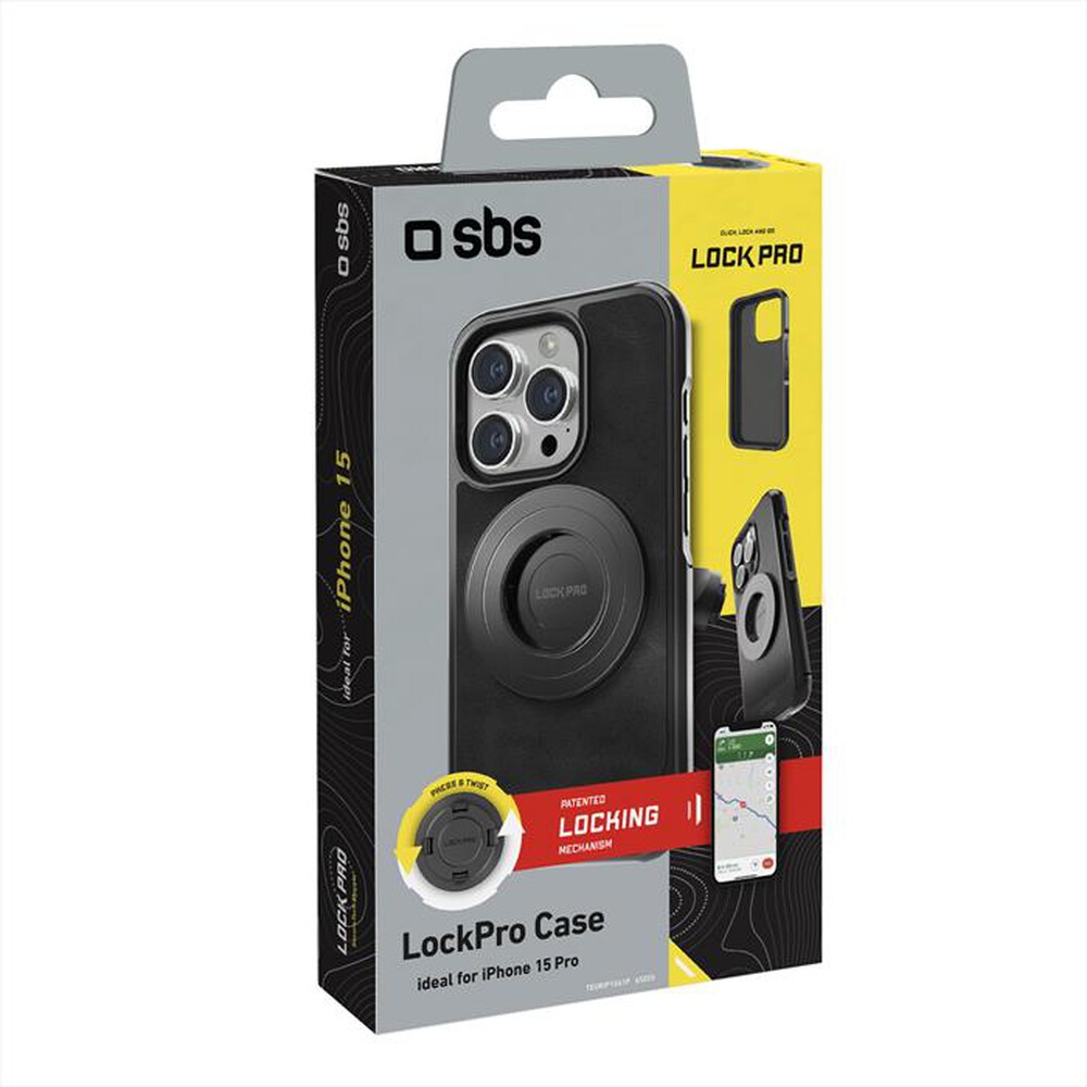 "SBS - Cover Lock Pro TEURIP1561P per iPhone 15 Pro"
