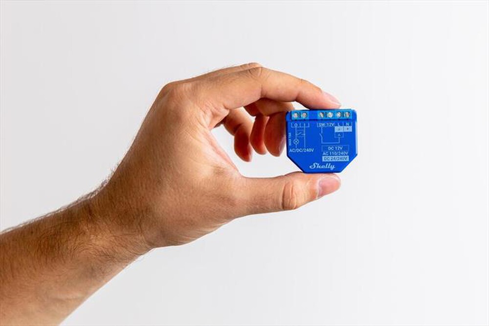 "SHELLY - Dispositivo automazione domestica PLUS1 - TWO PAC-blu"