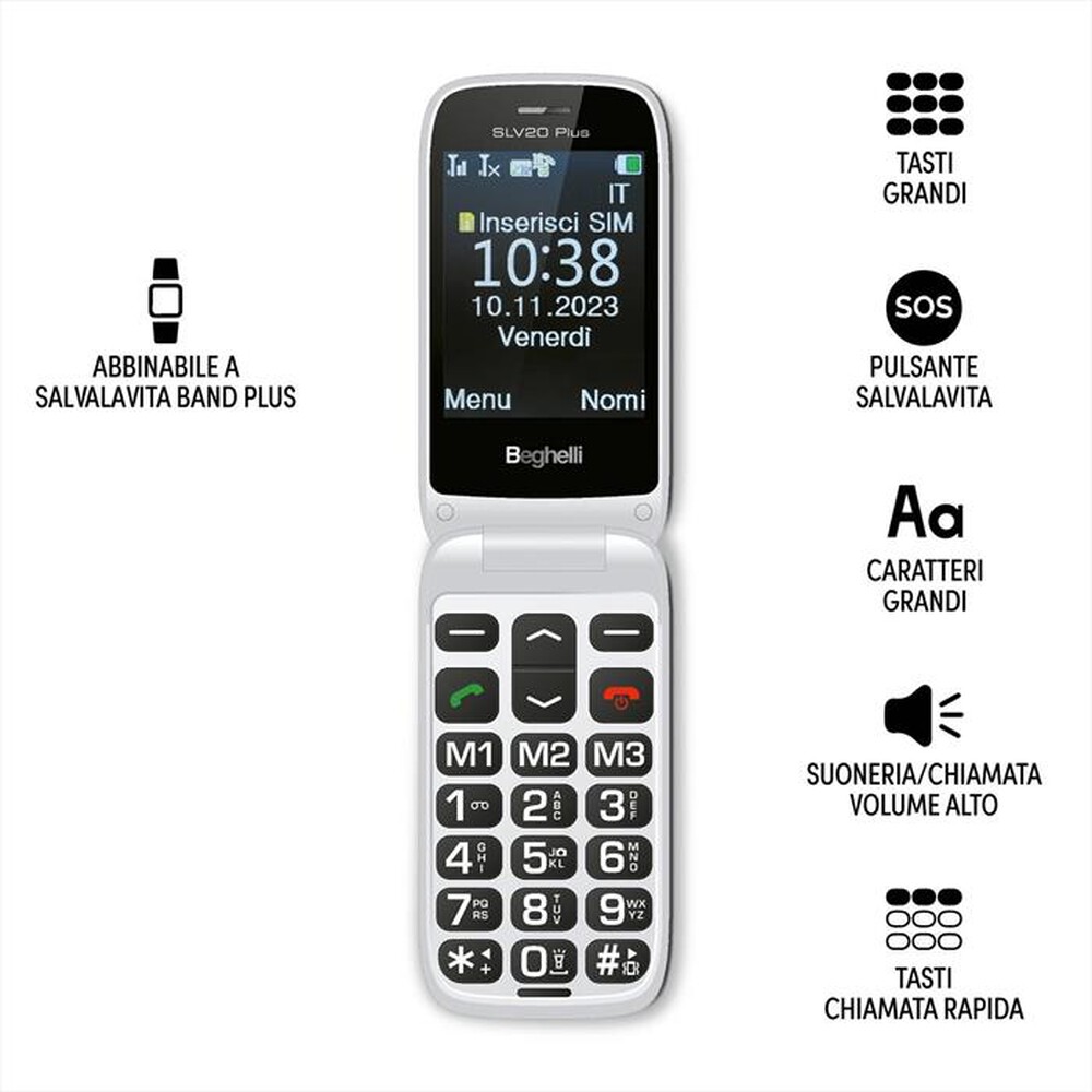 Immagine del prodotto BEGHELLI - Telefono 9200-grigio