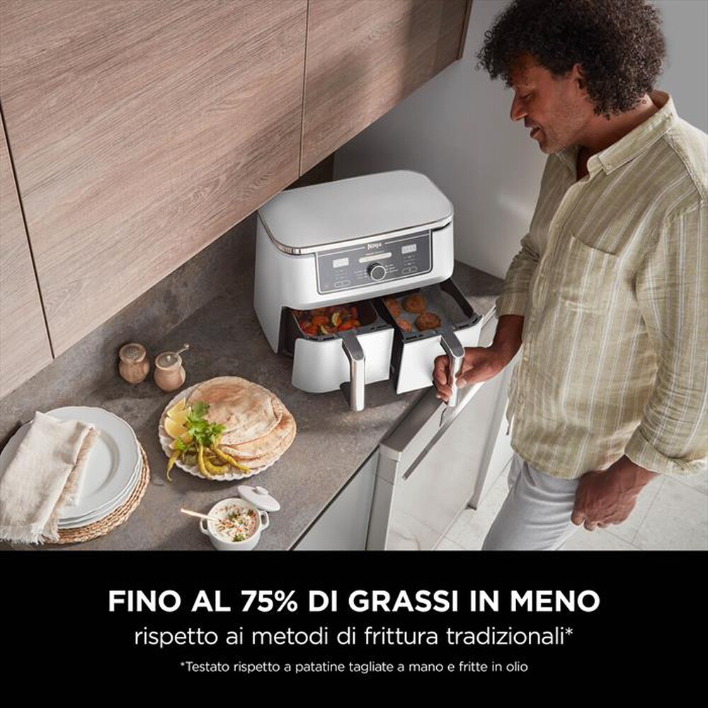 Immagine del prodotto NINJA - FRIGGITRICE AD ARIA DOPPIA MAX9,5L AF400EUWH-Bianca