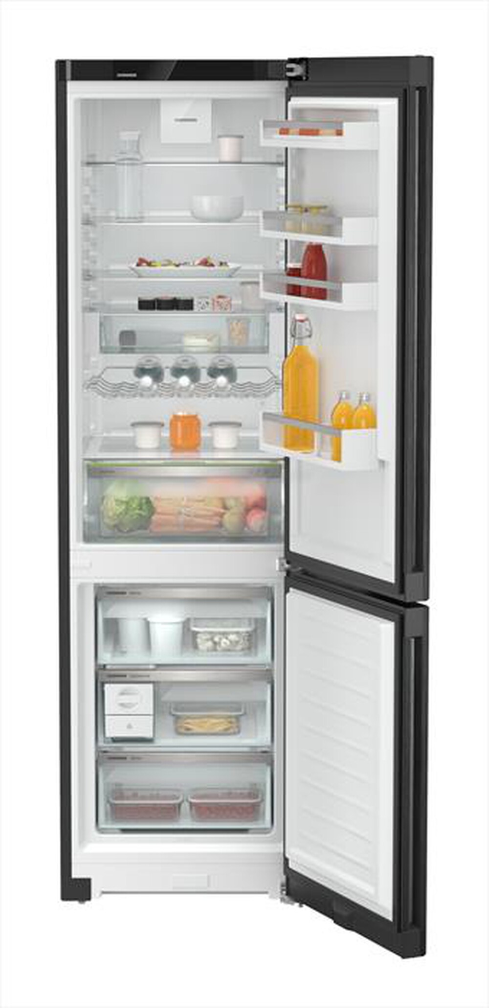 "LIEBHERR - Frigorifero combinato CNBDC 573I-22 Classe C 371lt-BlackSteel / Nero"