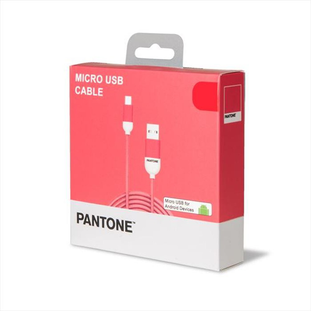 Immagine del prodotto PANTONE - PT-MC001-5P - MICROUSB CABLE 1 5 MT-ROSA/PLASTICA