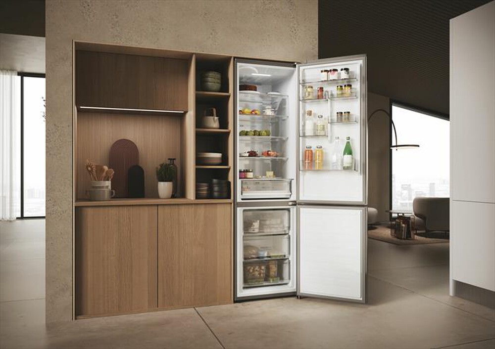 "HAIER - Frigorifero combinato HDPW3620CNPK Classe C 406 lt-Acciaio inossidabile"