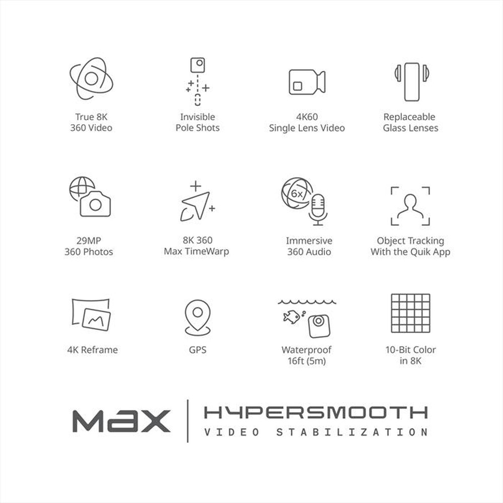 Immagine del prodotto GoPro - Action Cam MAX 2.0-Nero