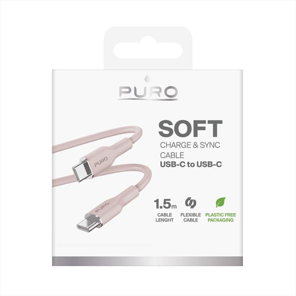 Immagine del prodotto PURO - Cavo USB PUUSBCUSBCICONROSE-Dusty Pink