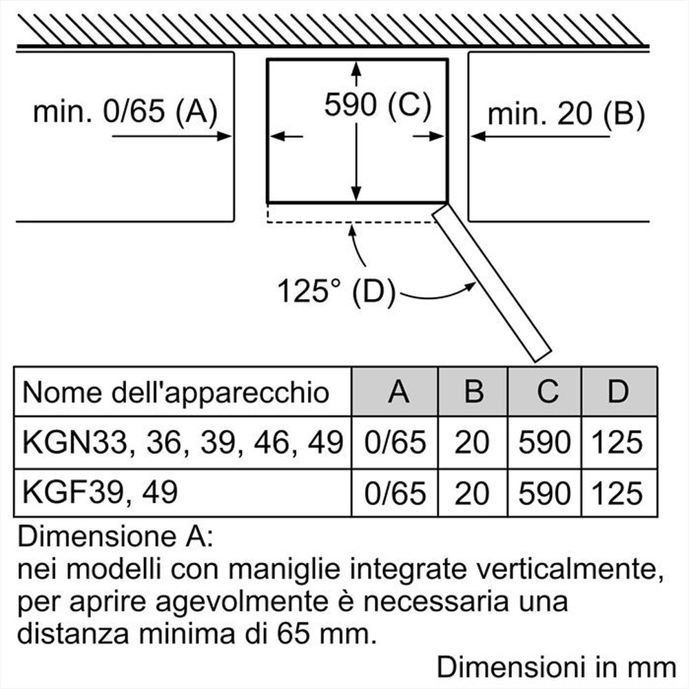 "BOSCH - Frigorifero combinato KGN36NLEA Classe E-Metal look"