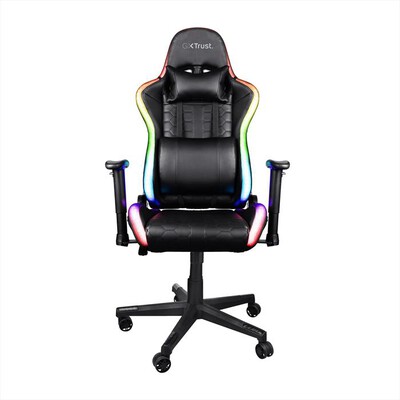 TRUST - GXT716 RIZZA RGB LED CHAIR-Black/ LED multicolor