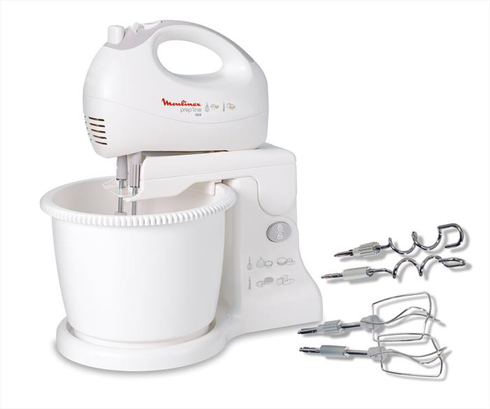 "MOULINEX - HM412- Frusta con Ciotola-Bianco"