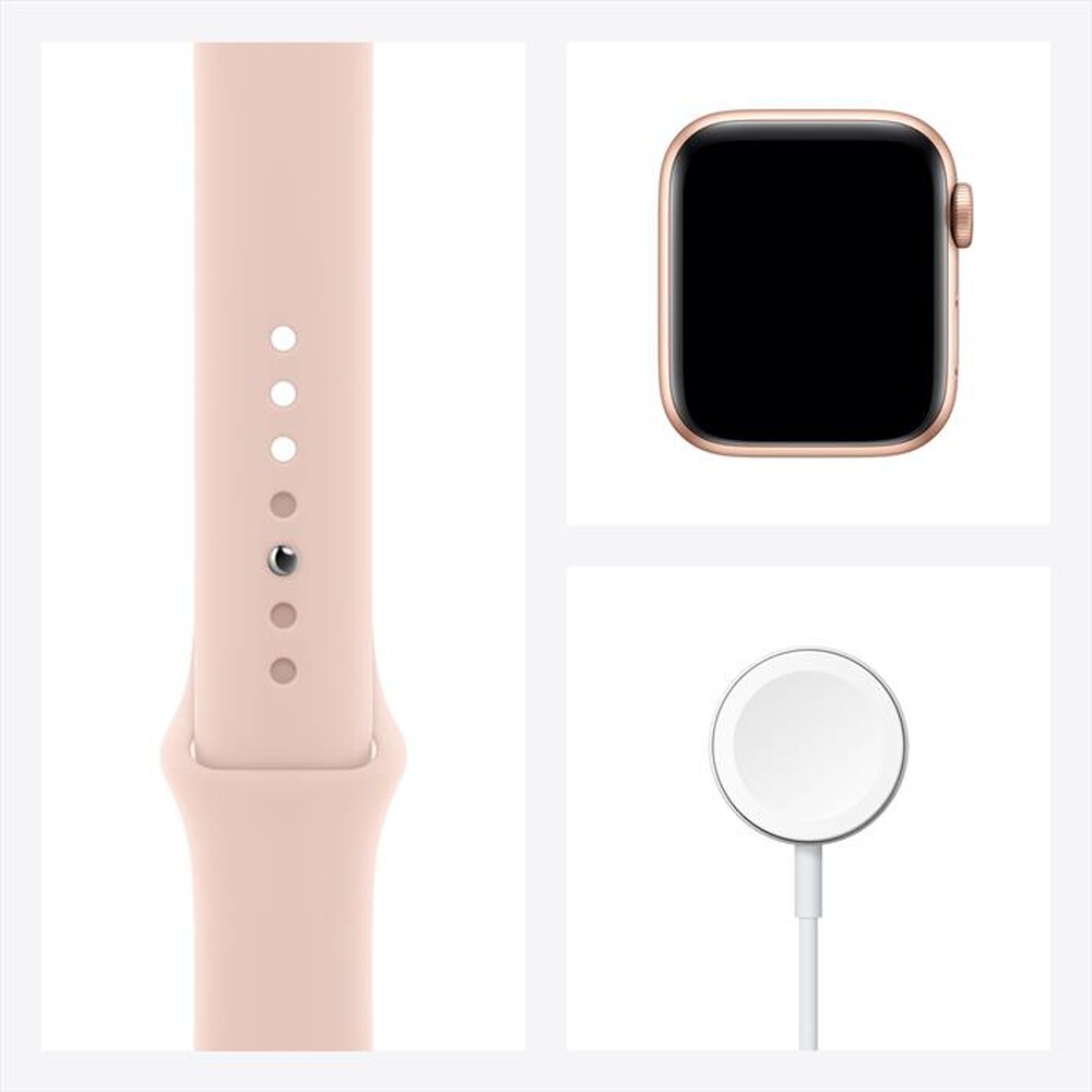 Immagine del prodotto APPLE - Watch Series 6 GPS 40mm Alluminio Oro-Cinturino Sport Rosa Sabbia