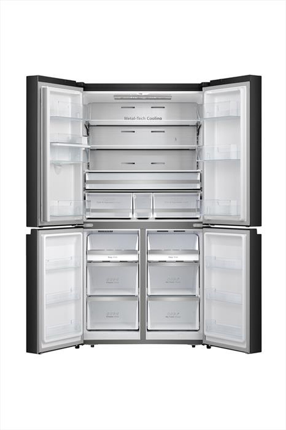 "HISENSE - Frigorifero 3 e più porte RQ758N4SWF1 Classe F-Black Inox"