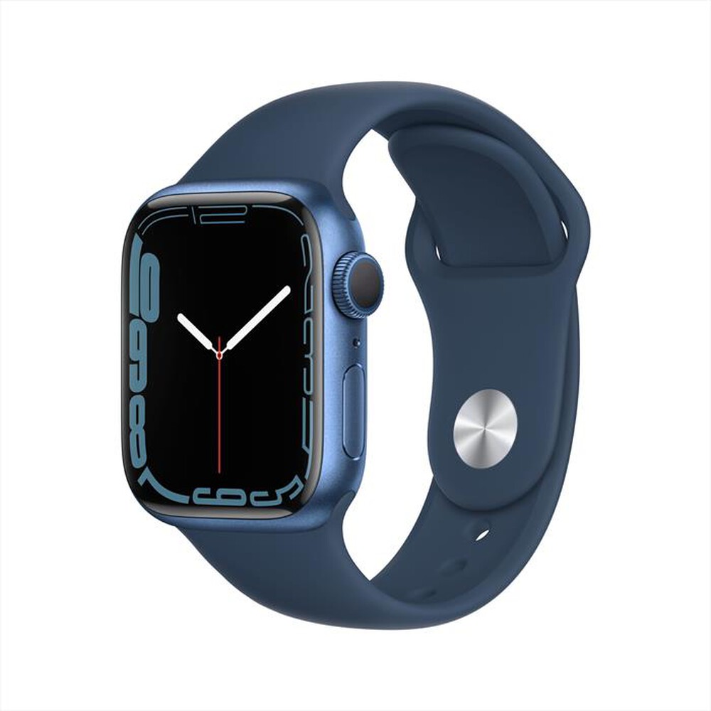 "APPLE - Apple Watch Series 7 GPS 41mm Alluminio-Cinturino Sport Azzurro"