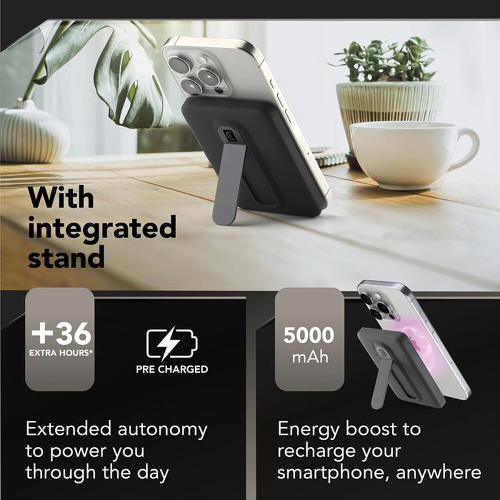 Immagine del prodotto CELLULARLINE - Powerbank 5000 mAh MAG 5000 QI2-Nero