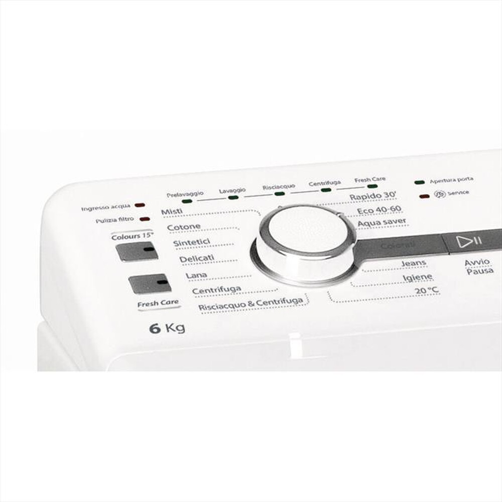 "WHIRLPOOL - Lavatrice ZEN TDLR 6242BS IT/N 6 Kg Classe C"