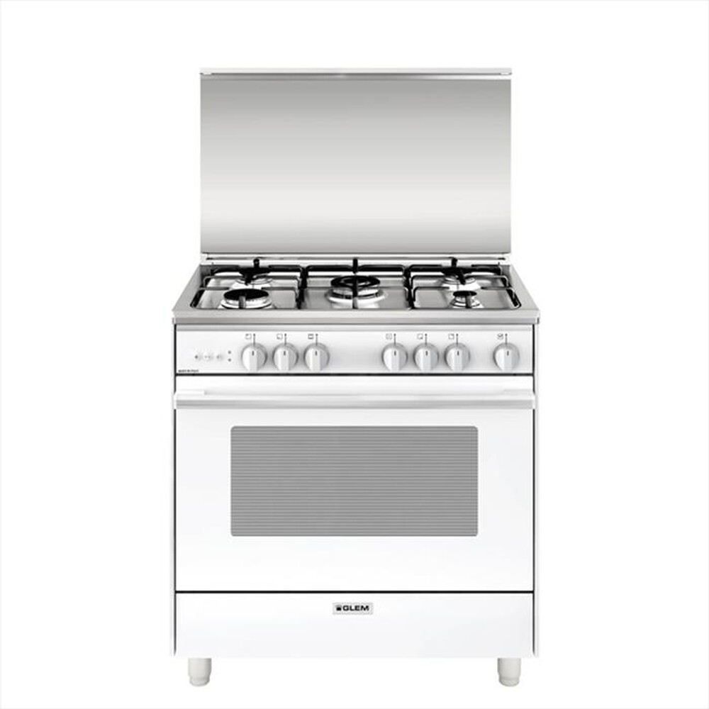 "GLEM GAS - Cucina a gas U855VX Classe A-BIANCO"