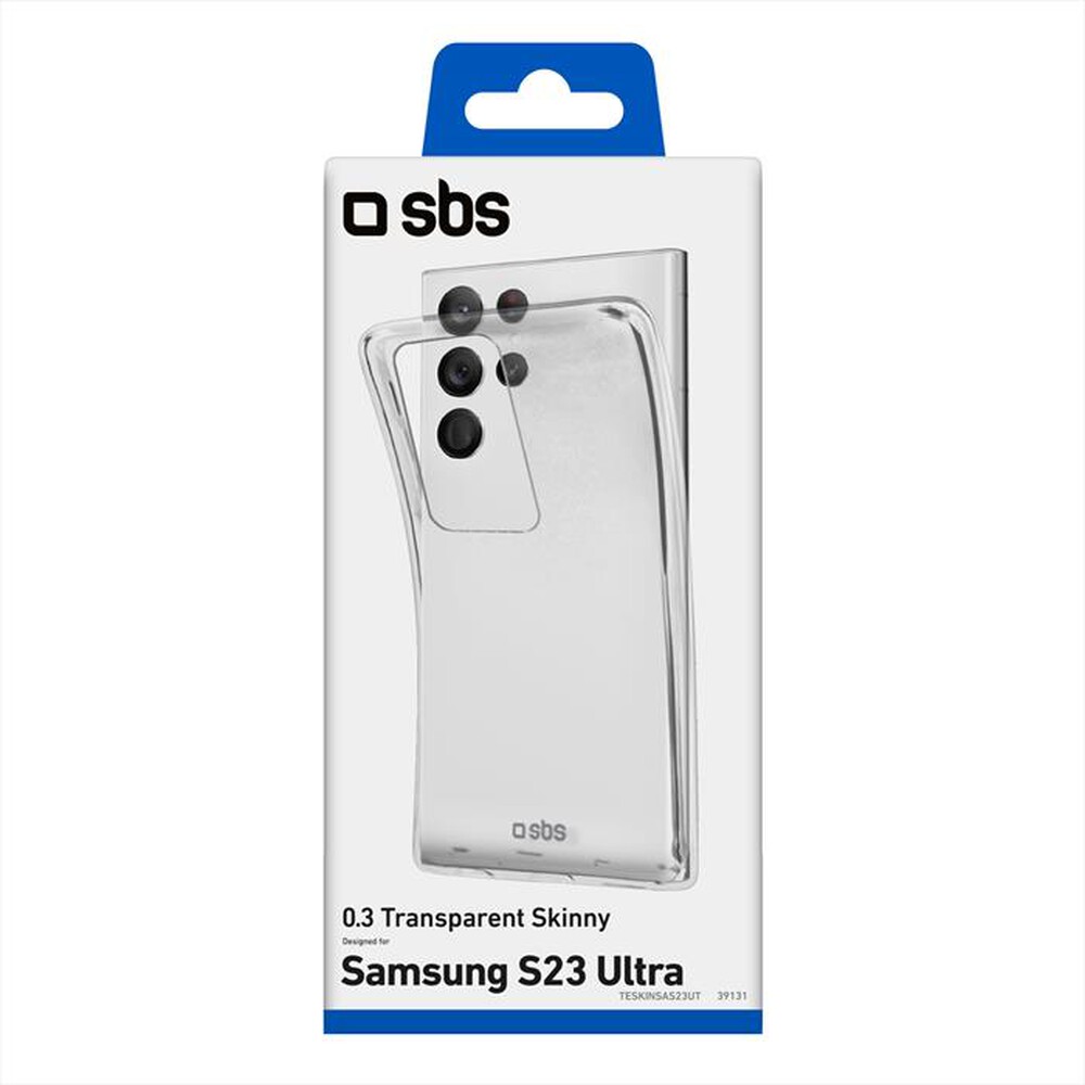 "SBS - Cover skinny TESKINSAS23UT per Samsung S23 Ultra-Trasparente"