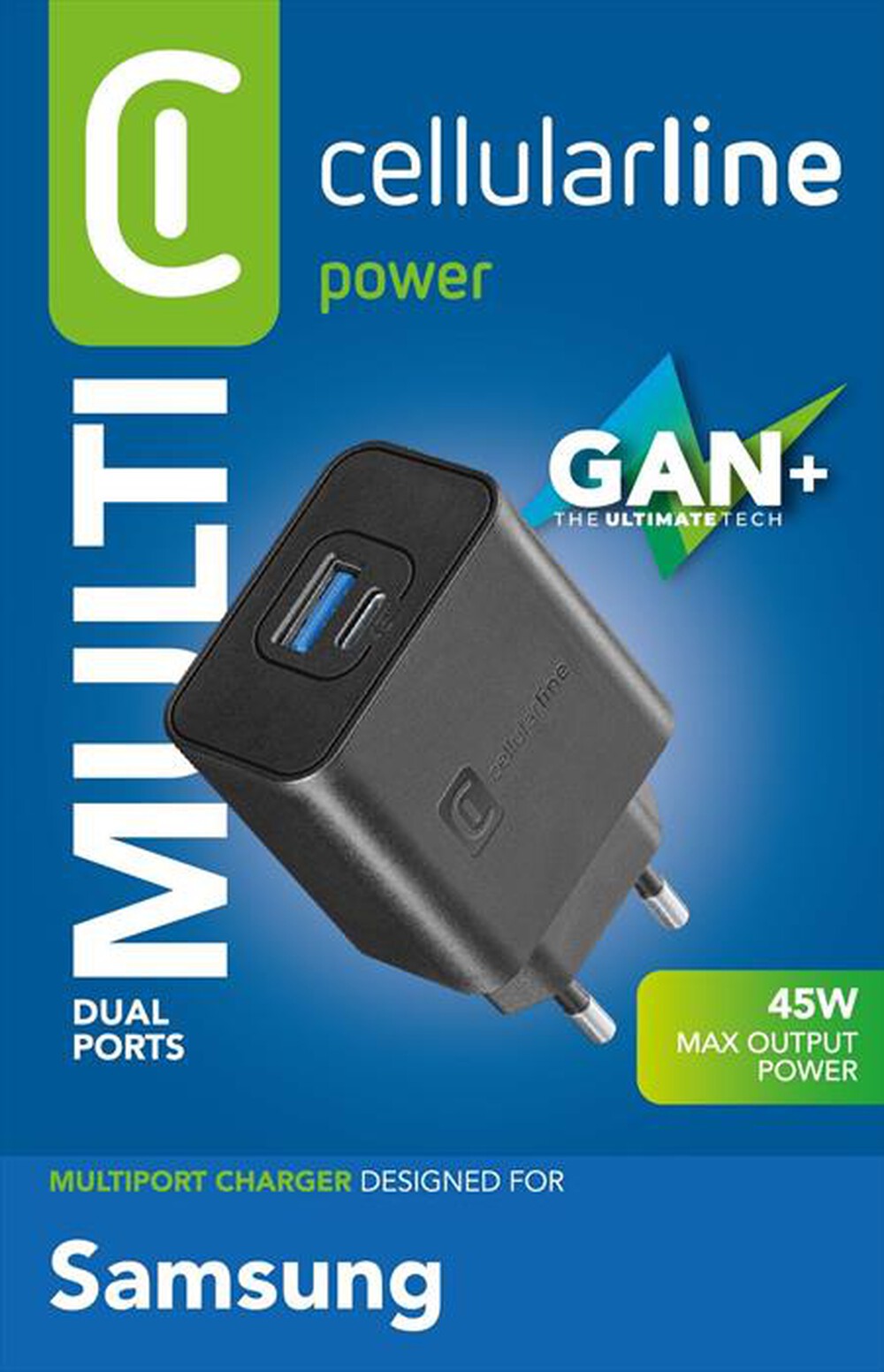 Immagine del prodotto CELLULARLINE - DUAL SUPER FAST CHARGER 45W-Nero