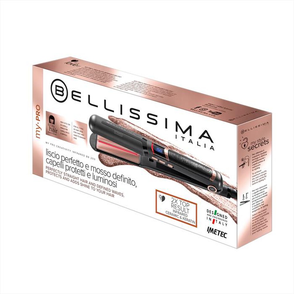 "BELLISSIMA IMETEC - MY PRO INFRARED B8 200-NERO E RAME"