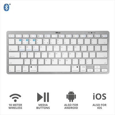 TRUST - NADO BLUETOOTH KEYBOARD IT-White/Grey