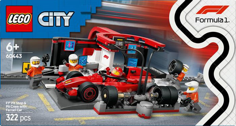 Immagine del prodotto LEGO - CITY F1 Pitstop e meccanici con Ferrari F1® 60443