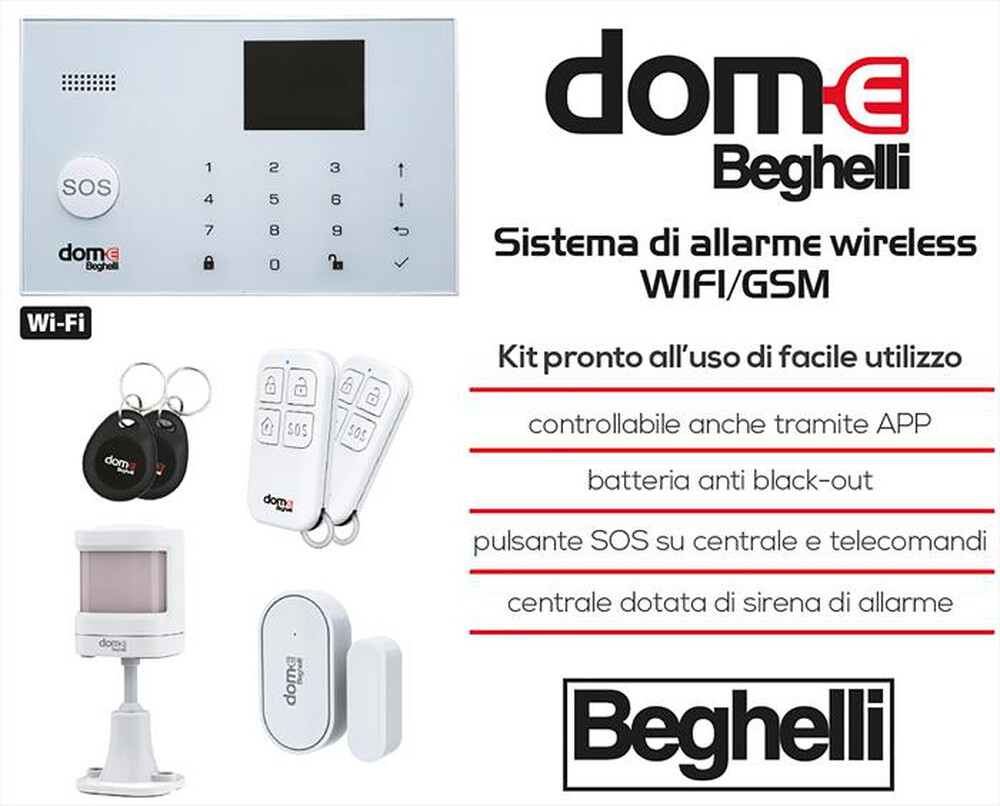 Immagine del prodotto BEGHELLI - WIFI/GSM ALARM KIT-BIANCO